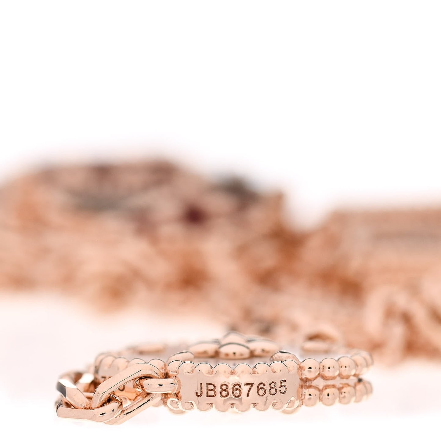 Noble Lucky Spring 15 Motifs Rose Gold Necklace