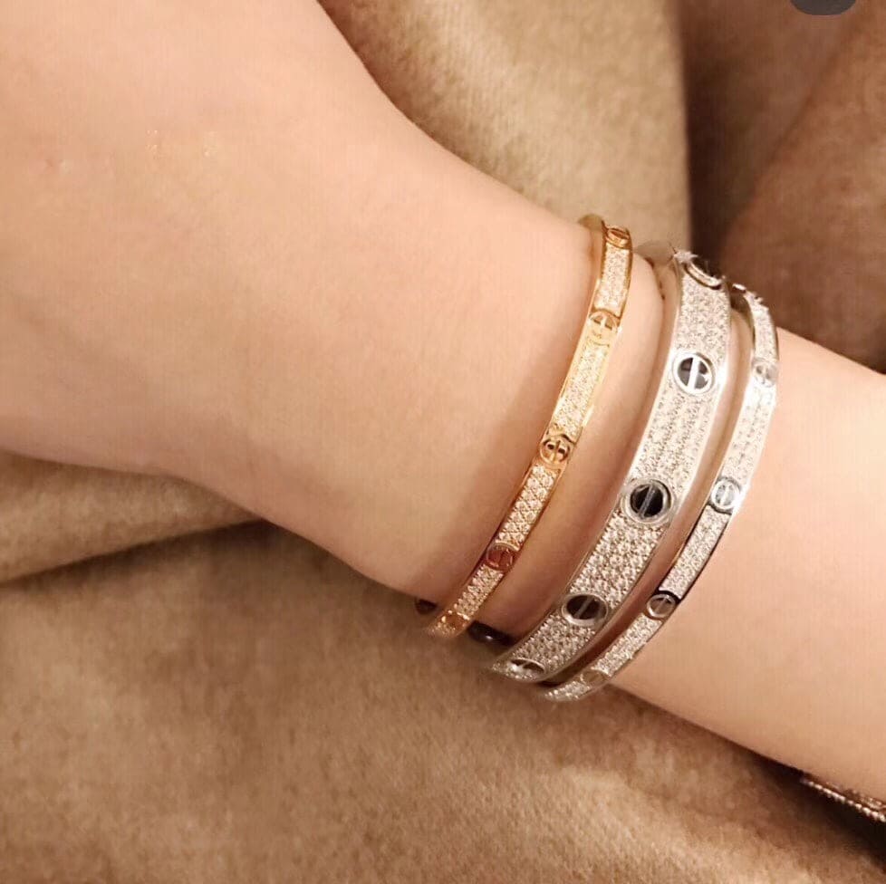 Noble Love Bracelet 3.65mm Diamond-paved