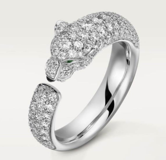 18K Panthère De Diamond Ring