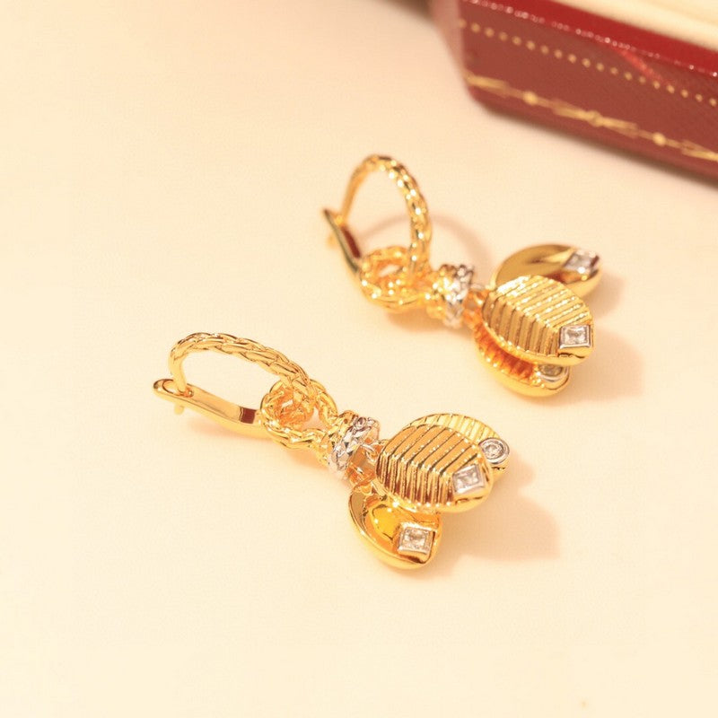 Noble Grain De Café Earrings