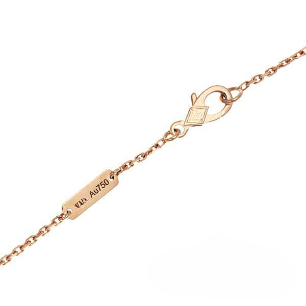 Noble Lucky Spring White Blossom Pink Gold Pendant