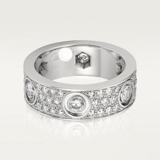Noble Love Diamond-Paved 6.5mm Ring