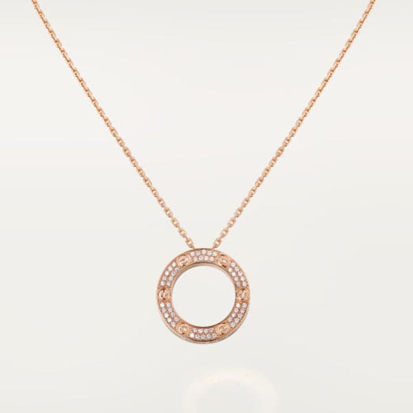 Noble Love Diamond-Paved Necklace