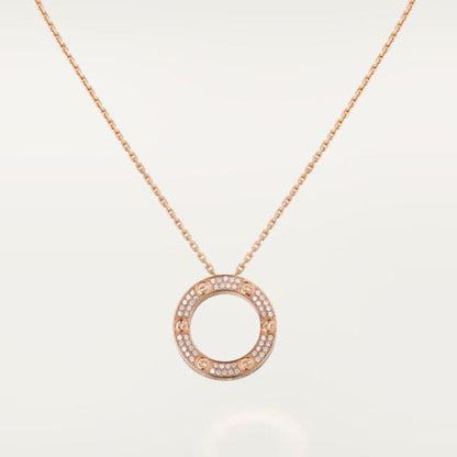 Noble Love Diamond-Paved Necklace