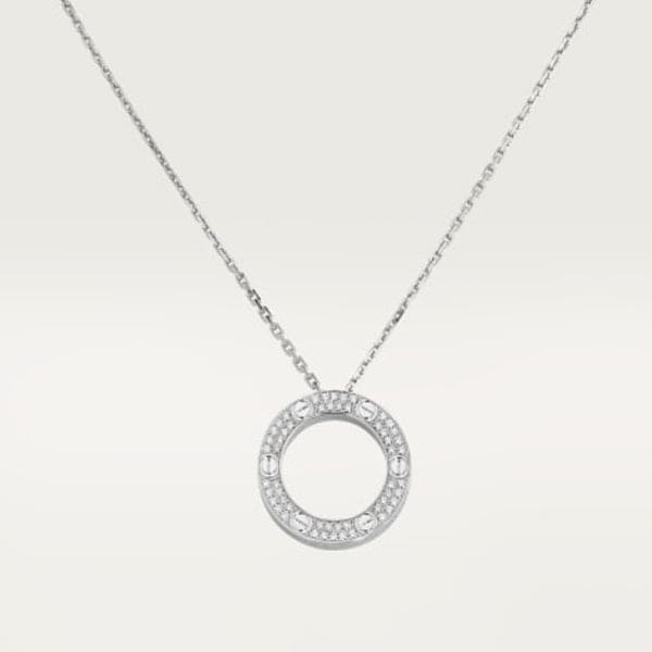 Noble Love Diamond-Paved Necklace
