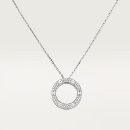 Noble Love Diamond-Paved Necklace