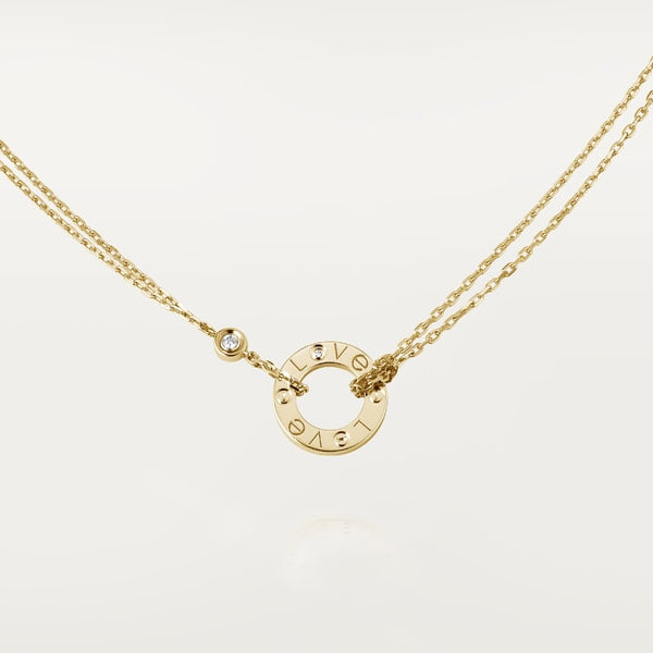 18K Love 2 Diamonds Necklace