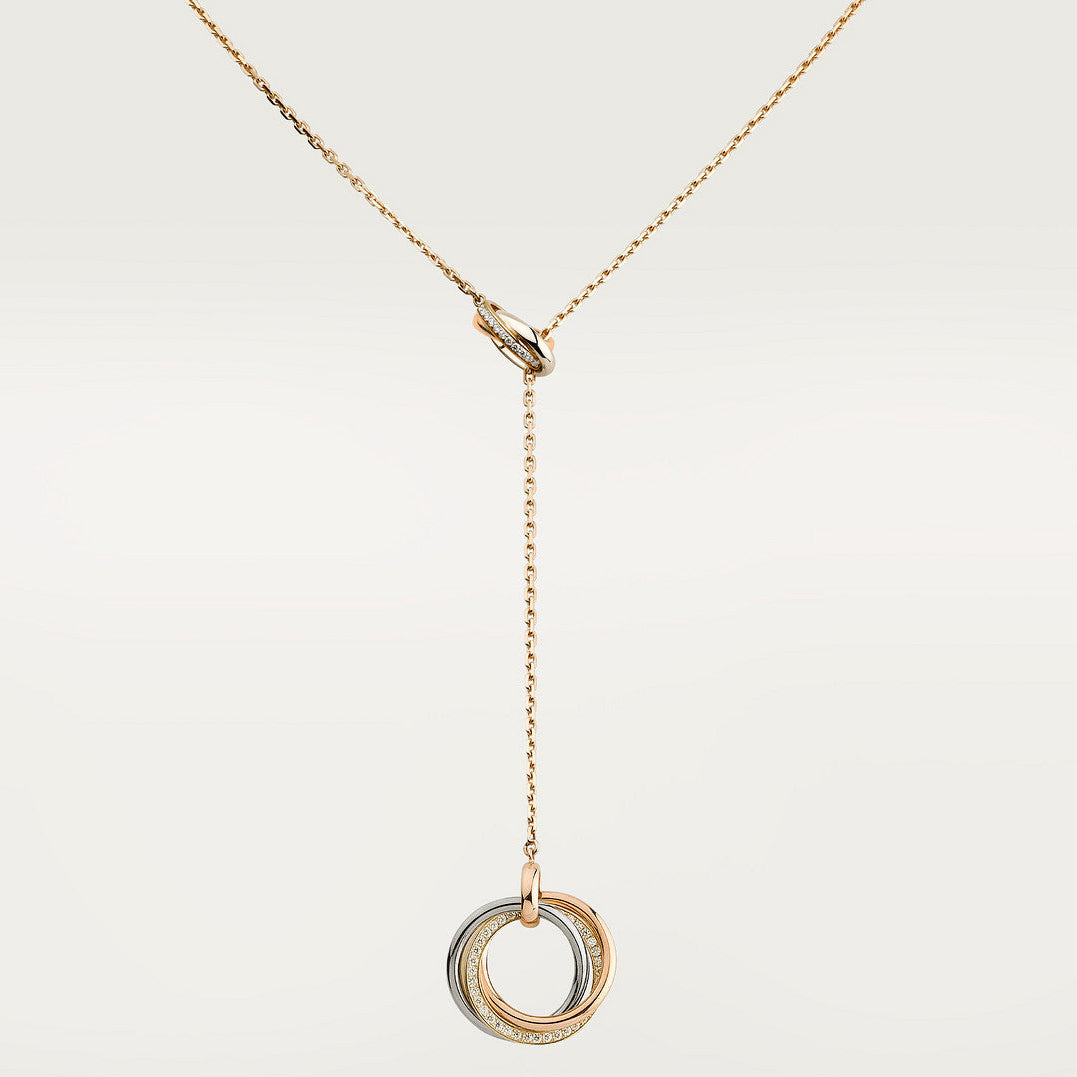 18K Trinity Diamonds Necklace