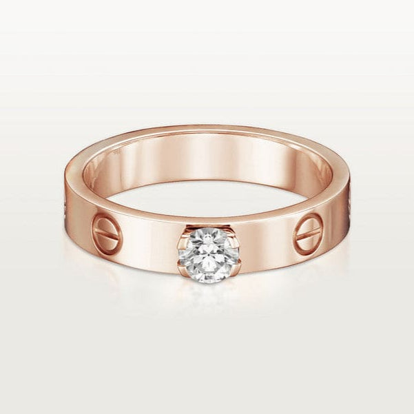 18K Love Solitaire Ring