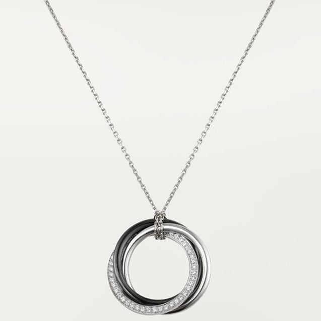 18K Trinity Diamonds Necklace