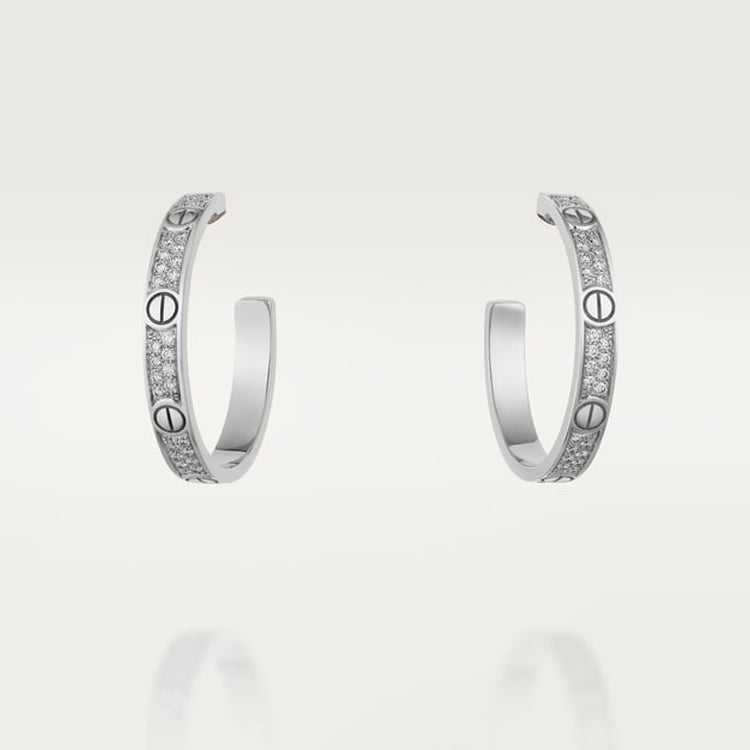 Noble Love Pave Diamonds Earrings