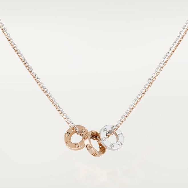 18K Love 6 Diamonds Necklace
