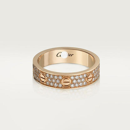 Noble Love Diamond-Paved 5mm Ring
