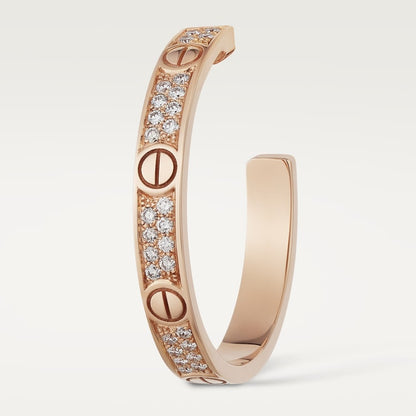 Noble Love Pave Diamonds Earrings