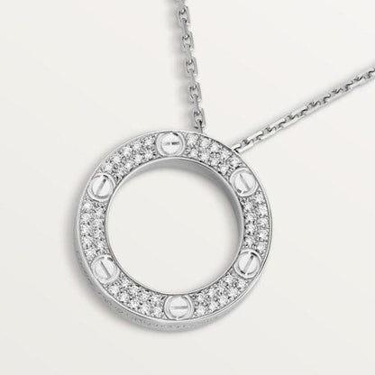 Noble Love Diamond-Paved Necklace