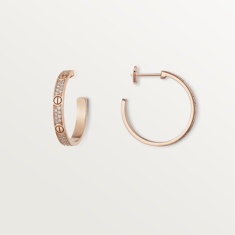 Noble Love Pave Diamonds Earrings