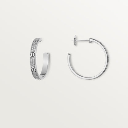 Noble Love Pave Diamonds Earrings