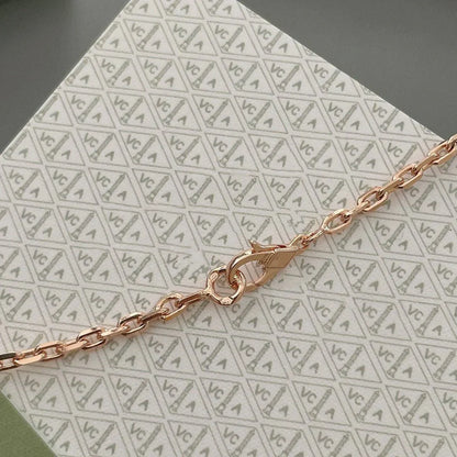 Noble Lucky Spring 15 Motifs Rose Gold Necklace