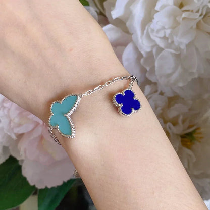 Noble Lucky Spring Silver Bracelet 4 Motifs