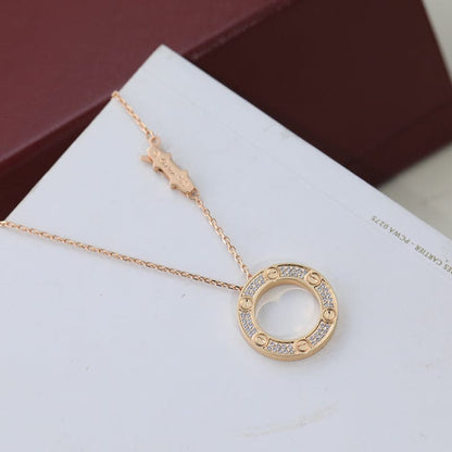 Noble Love Diamond-Paved Necklace