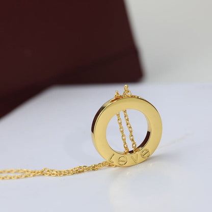 Noble Love Diamond-Paved Necklace