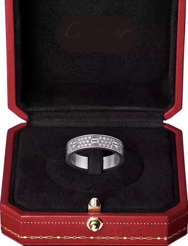 Noble Love Diamond-Paved 5mm Ring