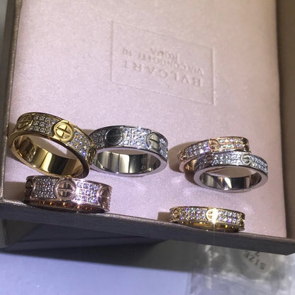 Noble Love Diamond-Paved 5mm Ring