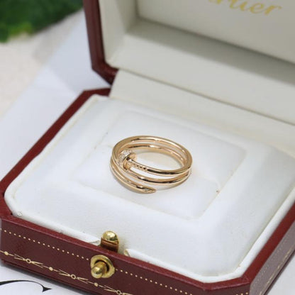 Noble Juste Un Clou Double Rows Diamond Ring