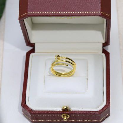 Noble Juste Un Clou Double Rows Diamond Ring