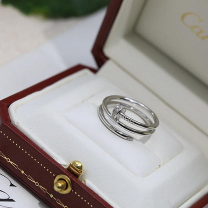Noble Juste Un Clou Double Rows Diamond Ring
