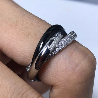 Noble White Gold Ceramic Ring