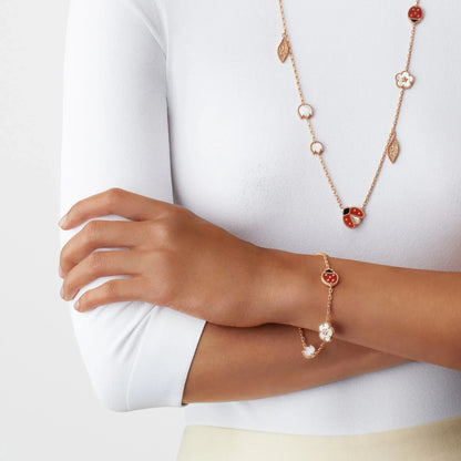 Noble Lucky Spring Rose Gold Bracelet 5 Motifs