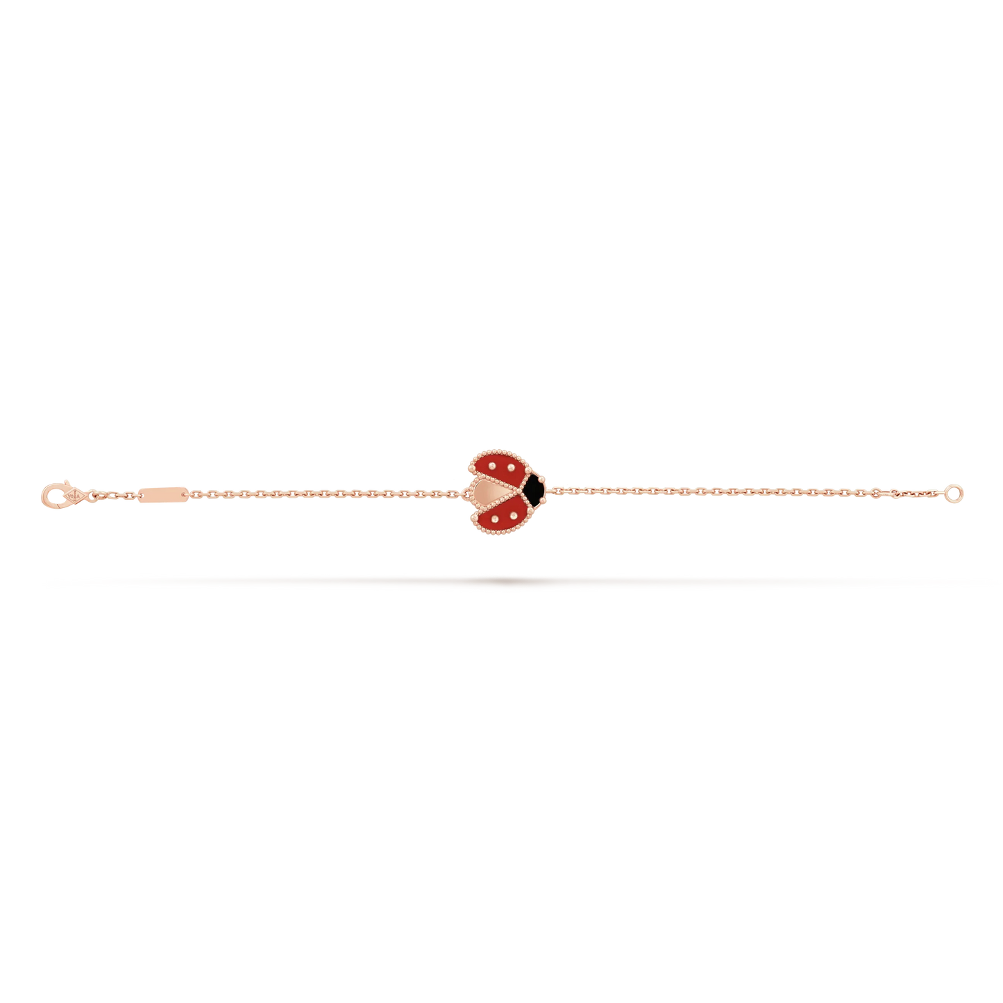 Noble Lucky Spring Open Wings Bug Rose Gold Bracelet