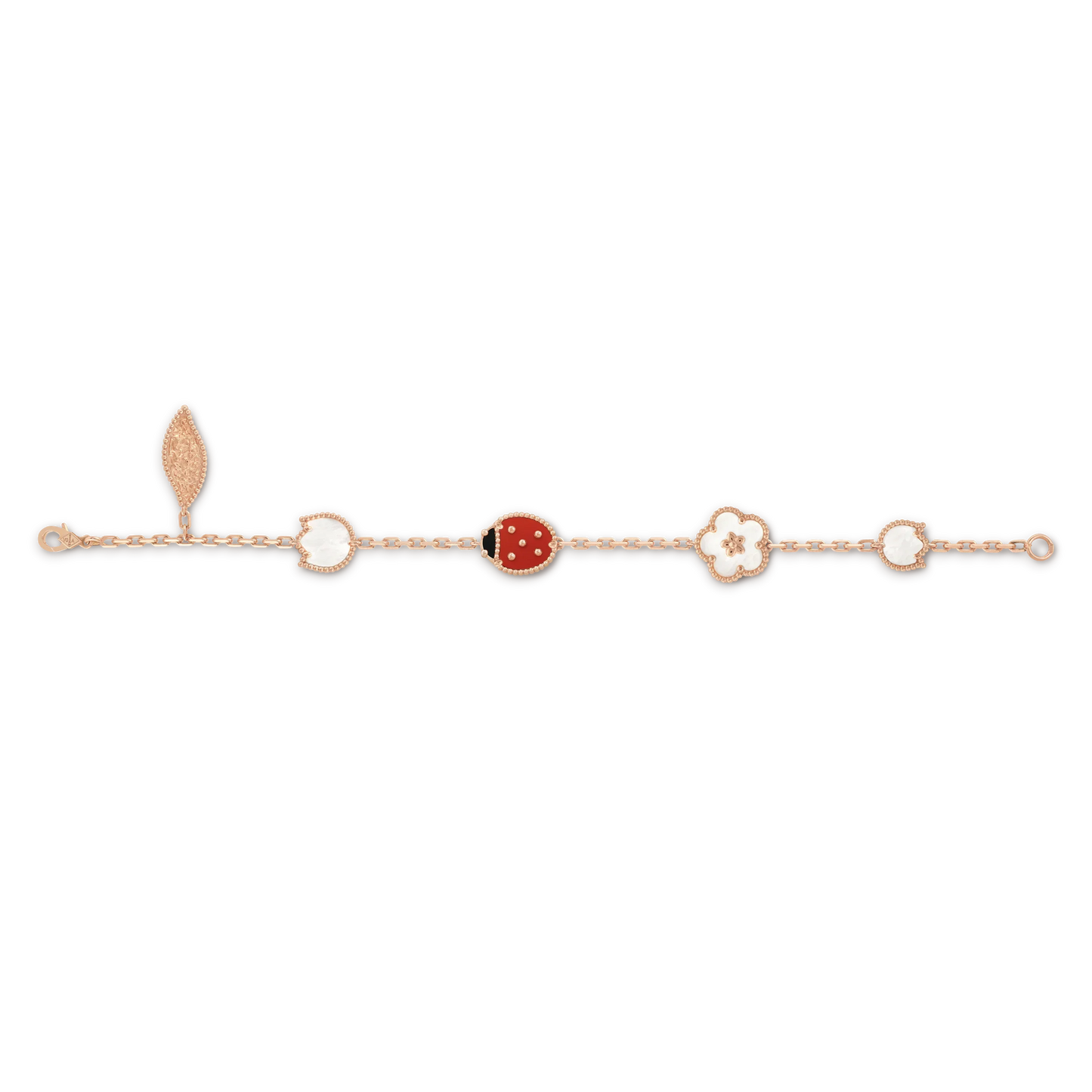 Noble Lucky Spring Rose Gold Bracelet 5 Motifs