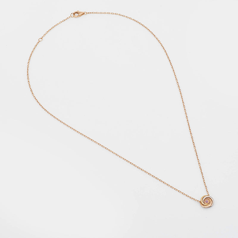Noble Trinity Pink Sapphire Necklace
