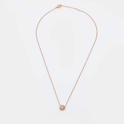 Noble Trinity Pink Sapphire Necklace