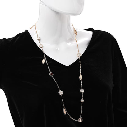 Noble Lucky Spring 15 Motifs Rose Gold Necklace