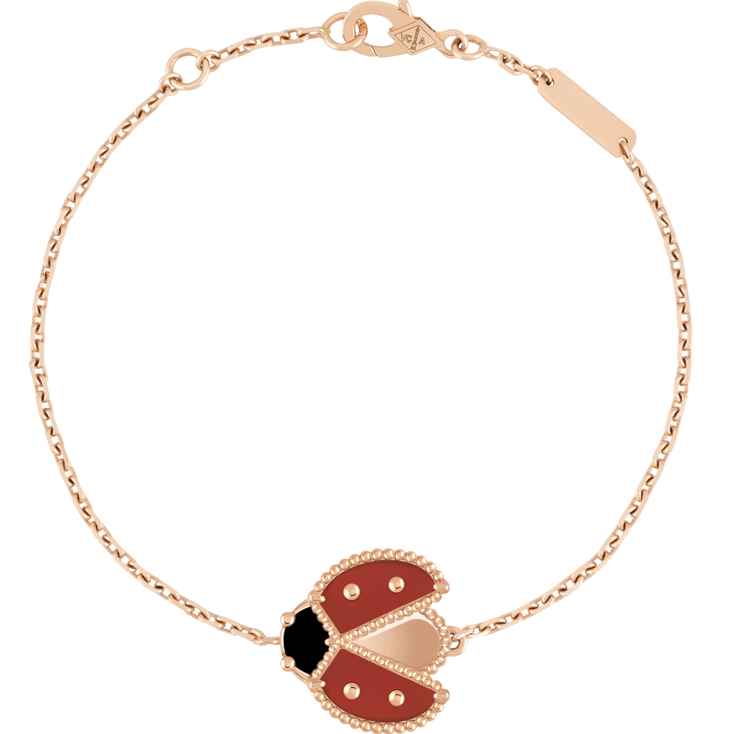 Noble Lucky Spring Open Wings Bug Rose Gold Bracelet