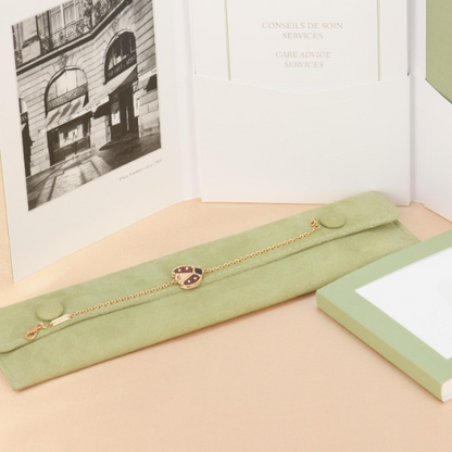 Noble Lucky Spring Open Wings Bug Rose Gold Bracelet