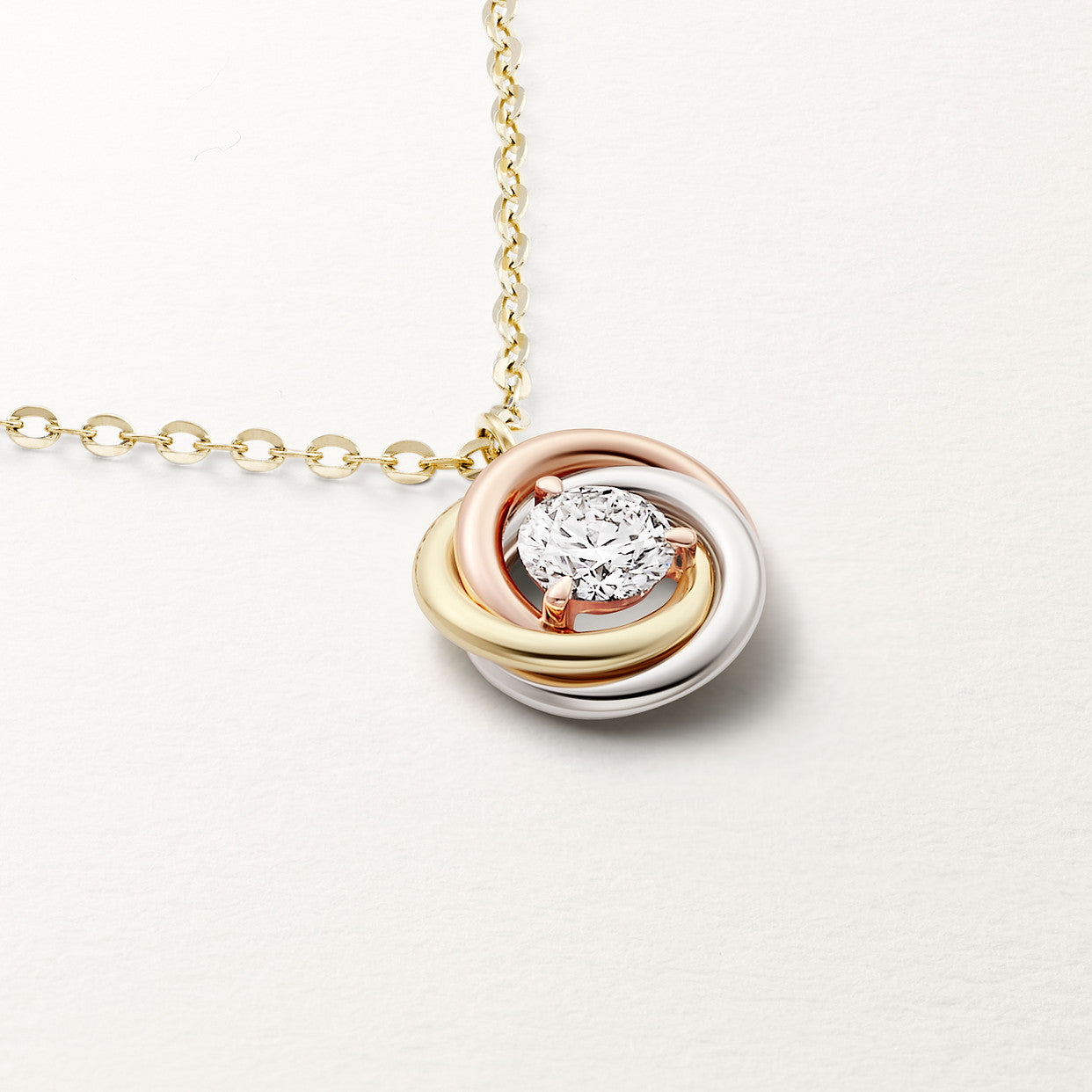 Noble Trinity Diamond Necklace