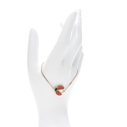 Noble Lucky Spring Open Wings Bug Rose Gold Bracelet