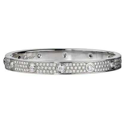 Noble Diamond-paved 10 Big Diamonds Love Bracelet