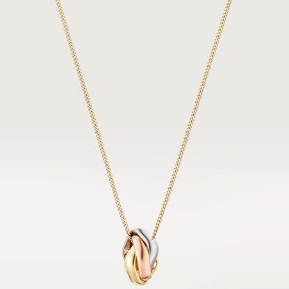 Noble Trinity Cushion Necklace