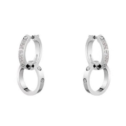 Noble Love Diamond Earrings