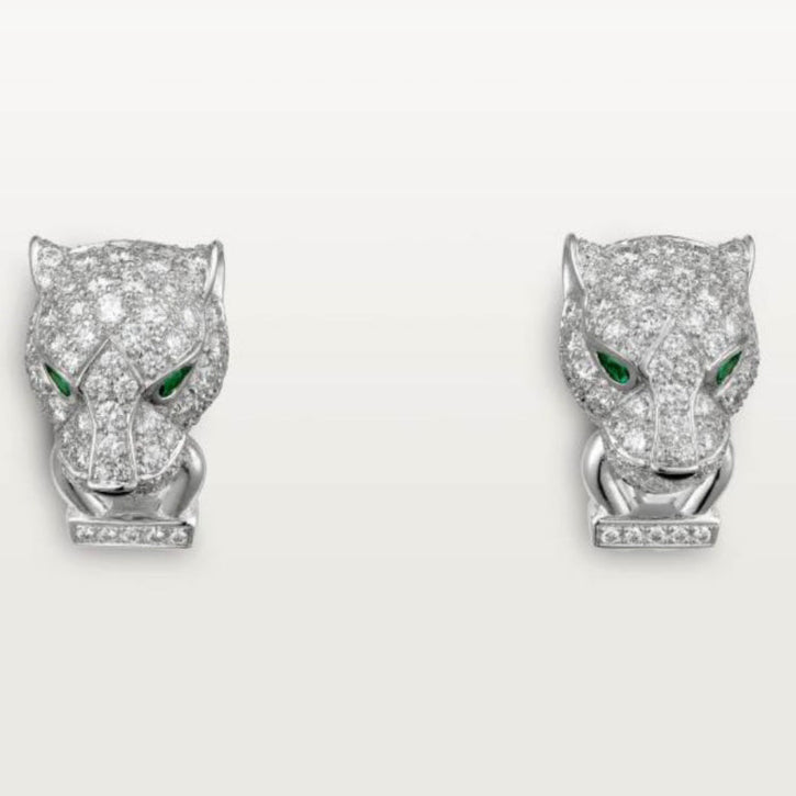 18k Panthère De Diamond Earrings