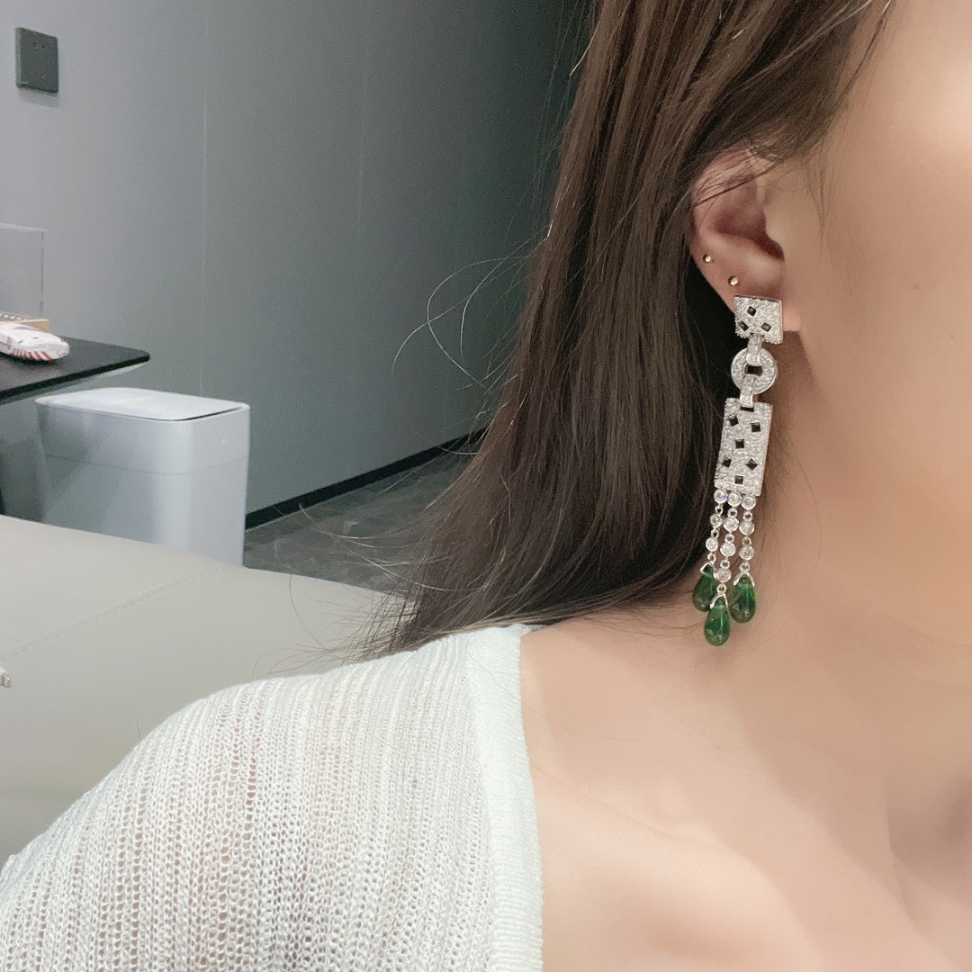 Noble Panthère De Diamond Earrings