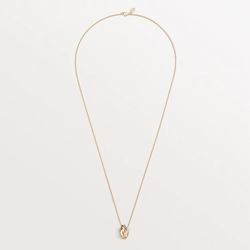 Noble Trinity Cushion Necklace