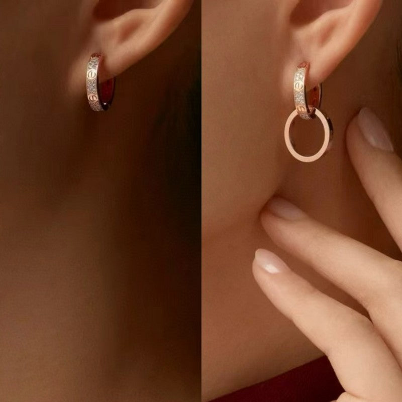 Noble Love Diamond Earrings