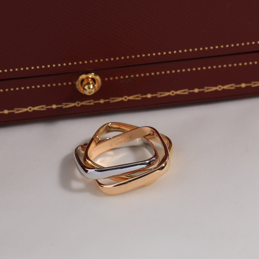 Noble Trinity Cushion Ring