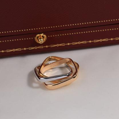 Noble Trinity Cushion Ring